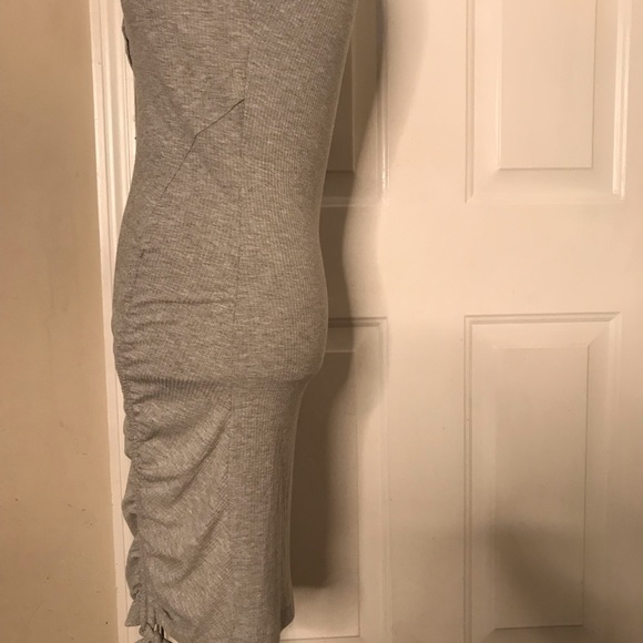 Grey Willow and Root Scrunched Ribbed T-Shirt Dress NWT - Picture 6 of 11